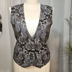 Vintage Beaded Patterned Vest